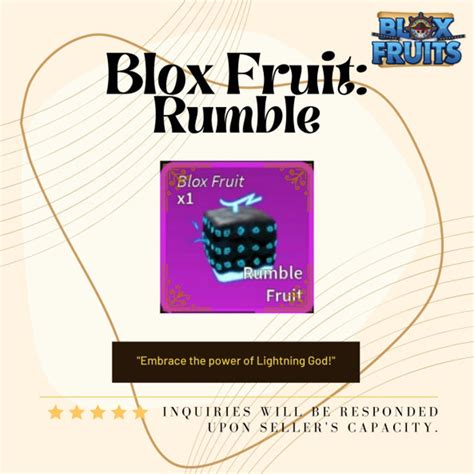 Blox fruit rumble. Things To Know About Blox fruit rumble. 